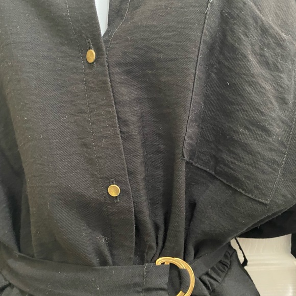 ZARA Basic Button down Romper - Picture 5 of 9